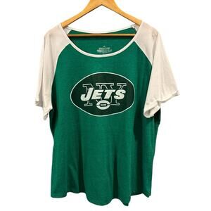 NY JETS Game Day Women’s Football Fantasy T-Shirt, Size 2XL